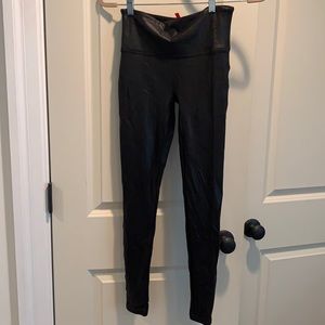 Spank faux leather leggings size M Black